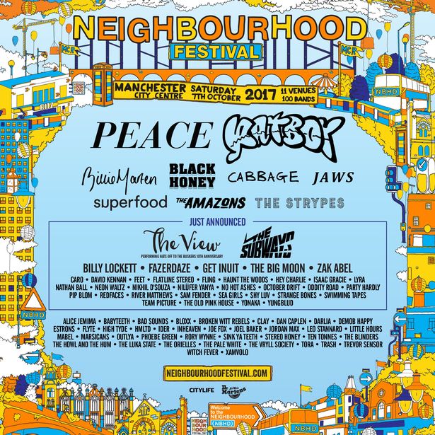 NEIGHBOURHOOD FESTIVAL SECOND WAVE LINEUP ANNOUNCED INCLUDING THE VIEW