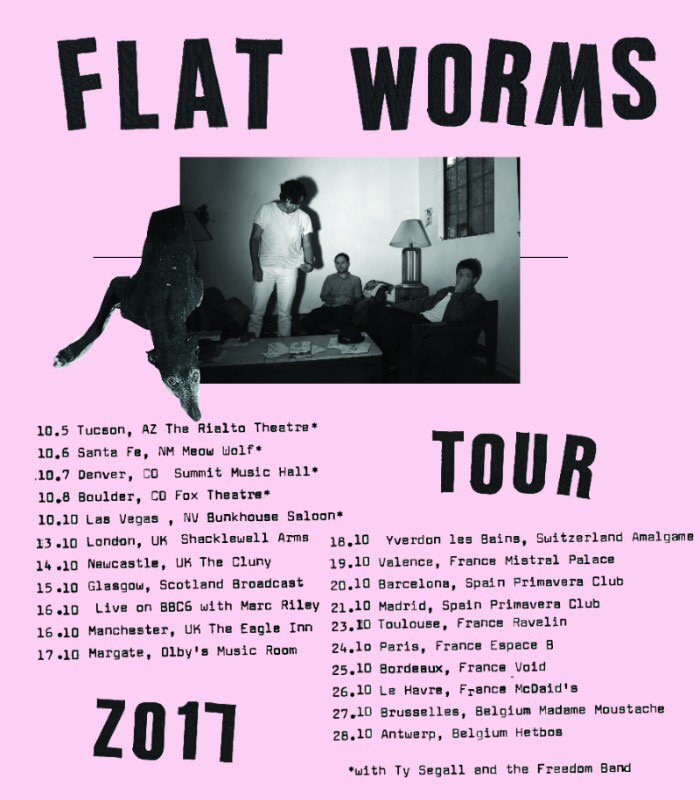 FLAT WORMS OCTOBER 2017 UK TOUR DATES HERE : Silent Radio